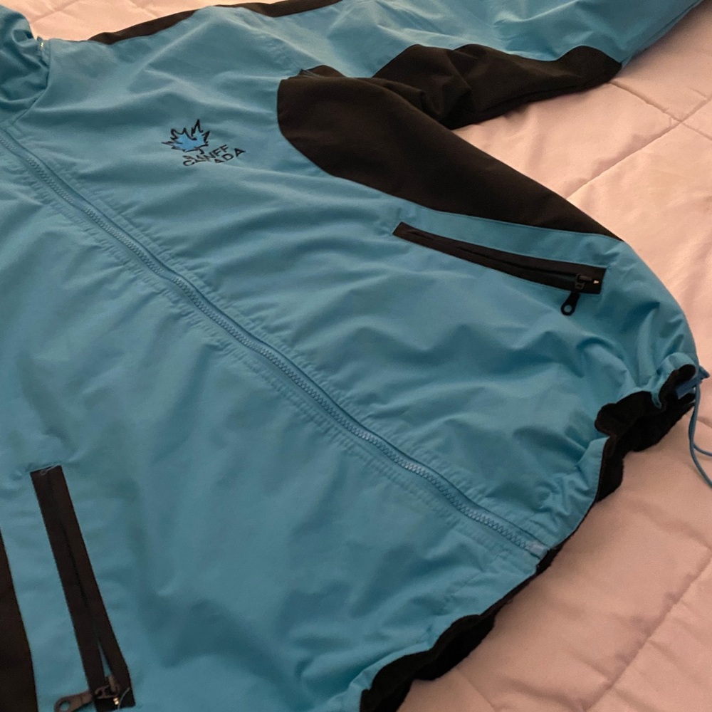 BANFF CANADA Teal Black Zip Up Snow Jacket